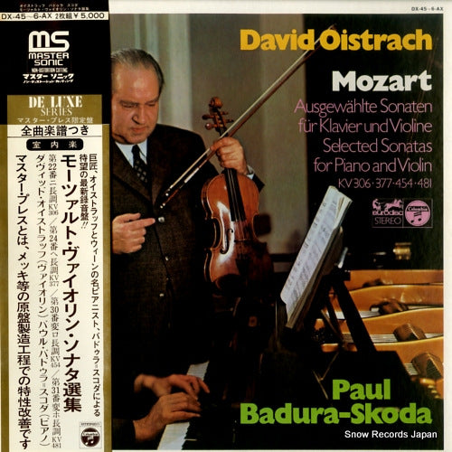 OISTRACH, DAVID mozart; sonaten fur klavier und violine DX-45-AX