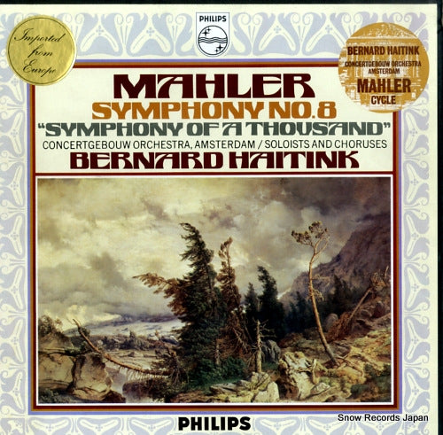 HAITINK, BERNARD mahler; symphony no.8 "symphony of a thousand" 6700049