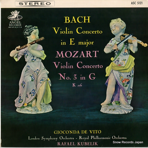 DE VITO, GIOCONDA bach; violin concerto in e major ASC5121
