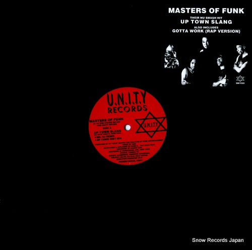 MASTERS OF FUNK up town slang / gotta work (rap version) SM1020
