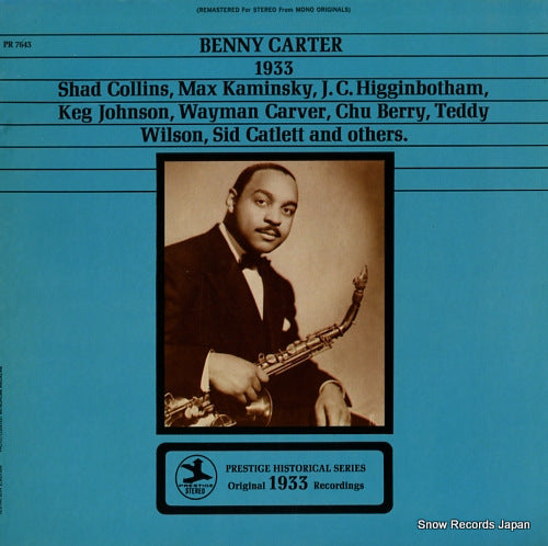 CARTER, BENNY 1933 PR7643