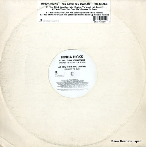 HICKS, HINDA you think you own me (the mixes) 12IS700 / 572261-1