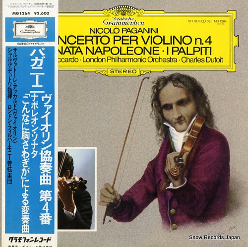 ACCARDO, SALVATORE paganini; concerto per violino n.4 MG1264