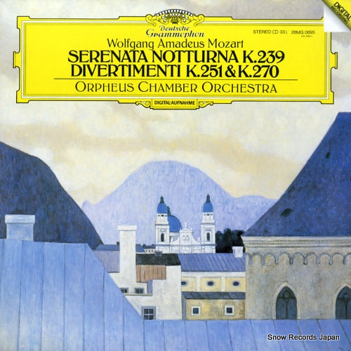 ORPHEUS CHAMBER ORCHESTRA mozart; serenata notturna k.239 / divertimenti k.251 & k.270 28MG0895