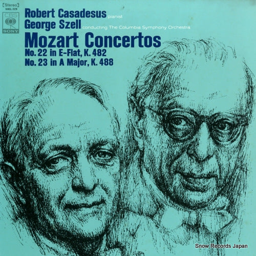 CASADESUS, ROBERT mozart; piano concertos no.22 & no.23 SOCL229