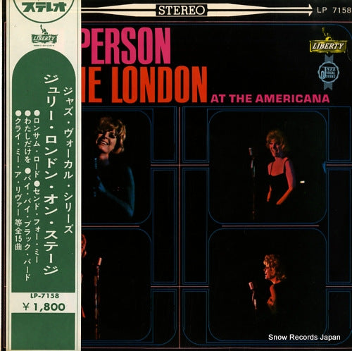 LONDON, JULIE in person at the americana LP7158