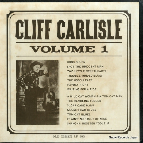 CARLISLE, CLIFF volume 1 OT103