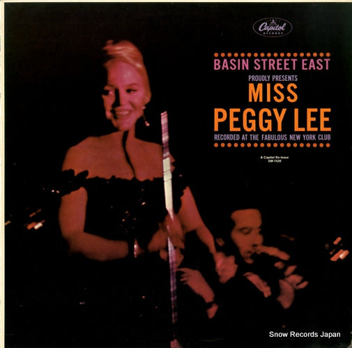 LEE, PEGGY basin street east proudly presents miss peggy lee SM-1520