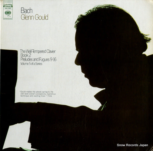GOULD, GLENN bach; the well-tempered clavier book2 vol.5 MS7409