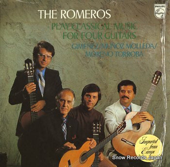 ROMEROS, THE  music for four guitars 9500296