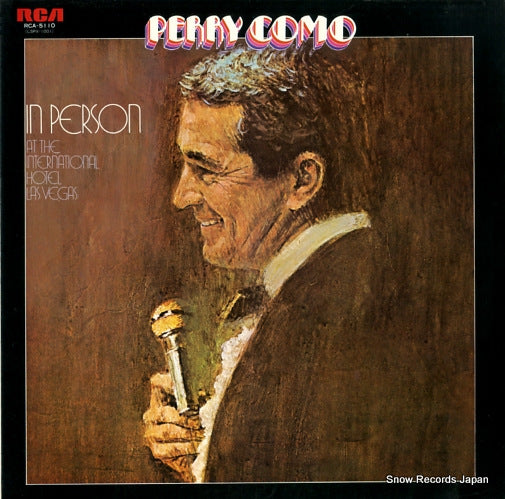 COMO, PERRY in person at the international hotel las vegas RCA-5110