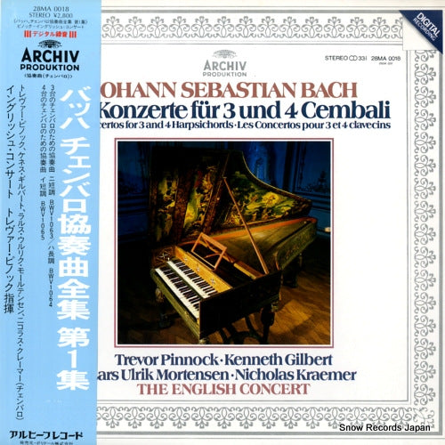PINNOCK, TREVOR bach; the concerto for 3 and 4 harpsichords 28MA0018