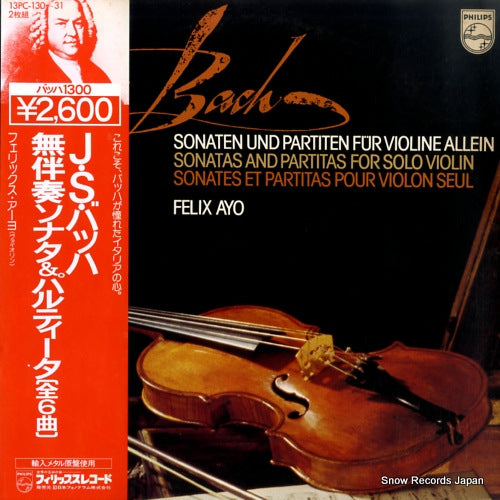 AYO, FELIX bach; sonatas and partitas for solo violin 13PC-130