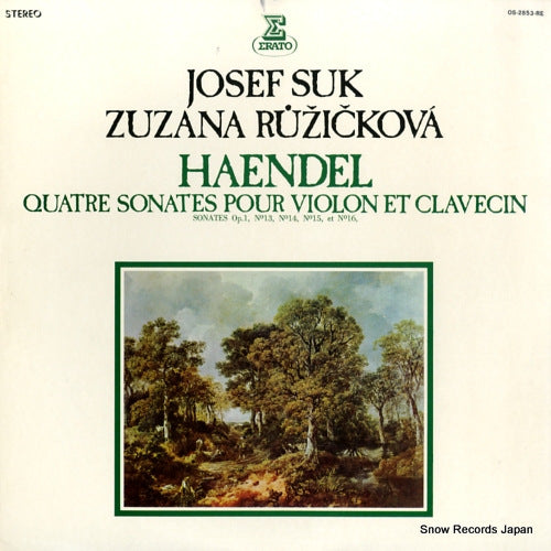 SUK, JOSEF haendel; quatre sonates pour violon et clavecin OS-2853-RE