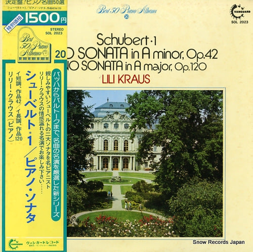 KRAUS, LILI schubert; piano sonata in a minor & in a major SOL2023