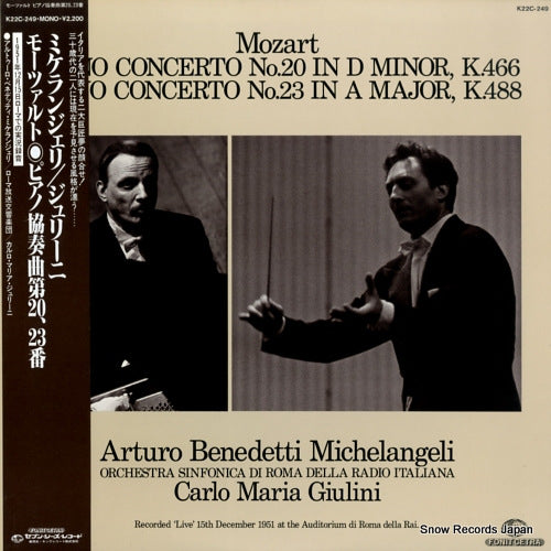 MICHELANGELI, ARTURO BENEDETTI mozart; piano concerto no.20 & no.23 K22C-249