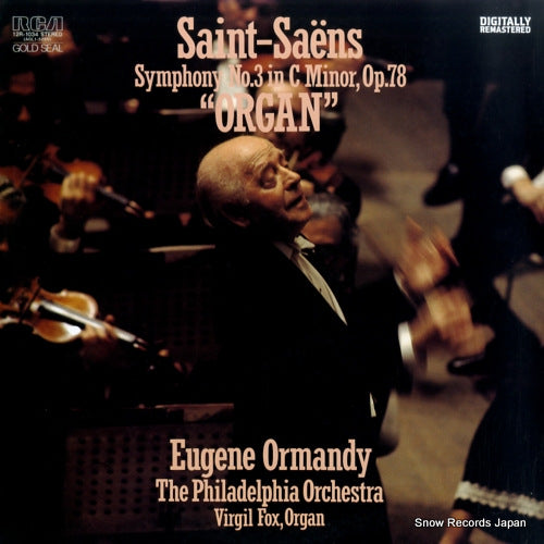 ORMANDY, EUGENE saint-saens; symphony no.3 "organ" 12R-1034