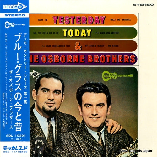 OSBORNE BROTHERS, THE yesterday, today, and the osborne brothers SDL-10391