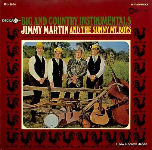 MARTIN, JIMMY bluegrass instrumentals SDL-4004