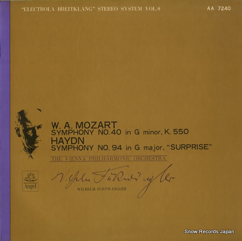FURTWANGLER, WILHELM mozart; symphony no.40 in g minor k.550 AA-7240
