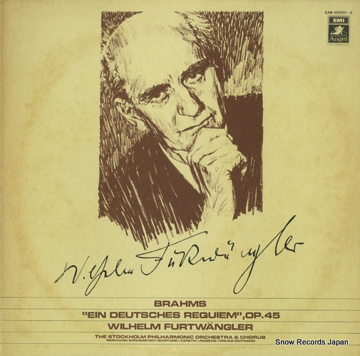 FURTWANGLER, WILHELM brahms; ein deutsches requiem, op.45 EAB-80001-2