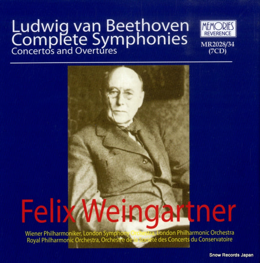 WEINGARTNER, FELIX beethoven; complete symphonies MR2028