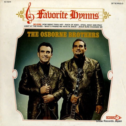 OSBORNE BROTHERS, THE favorite hymns DL75079