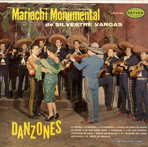 MARIACHI MONUMENTAL DE SILVESTRE VARGAS danzones LP-12-156
