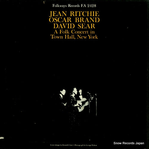RITCHIE, JEAN a folk concert in town hall, new york FA2428