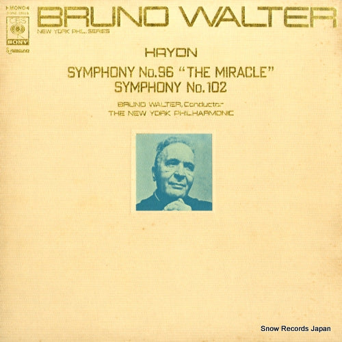 WALTER, BRUNO haydn; symphony no.96 "the miracle" & no.102 SONC15015