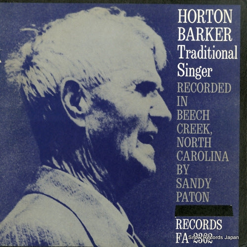 BARKER, HORTON traditional singer FA2362