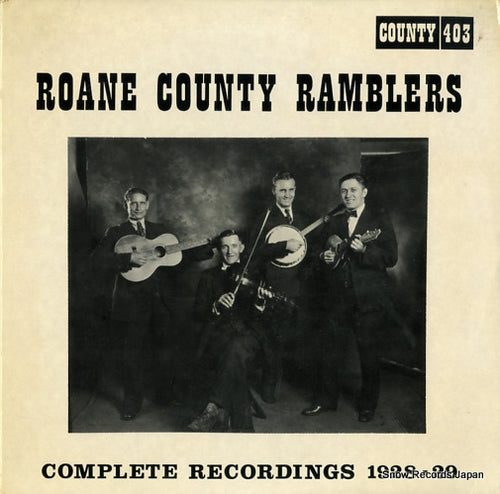 ROANE COUNTY RAMBLERS complete recordings 1928-29 COUNTY403