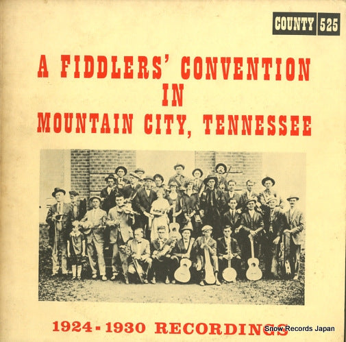 V/A a fiddlers' convention in mountain city tenn COUNTY525