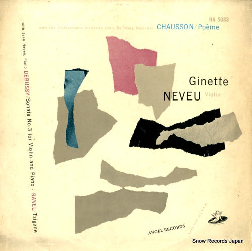 NEVEU, GINETTE chausson; poeme HA5083