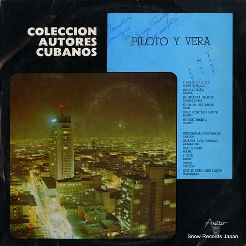 PILOTO Y VERA coleccion autores cubanos LDA-3363
