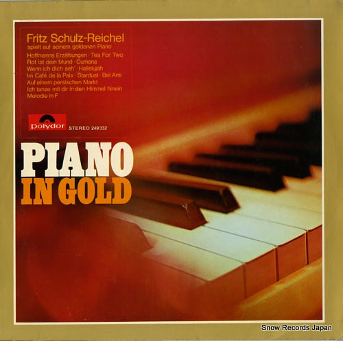 SCHULZ-REICHEL, FRITZ piano in gold 249332