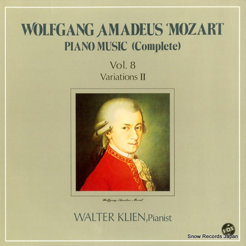 KLIEN, WALTER mozart; piano music (complete) vol.8 / variations 2 H-4575V