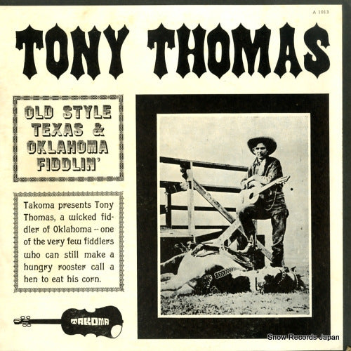 THOMAS, TONY old style texas & oklahoma fiddlin' A1013
