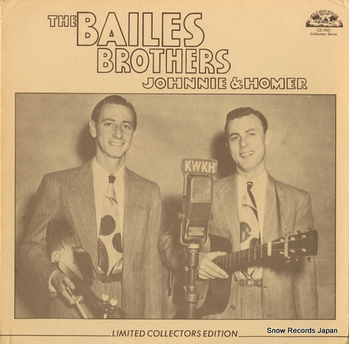BAILES BROTHERS, THE early radio 1948-1949 CS-103