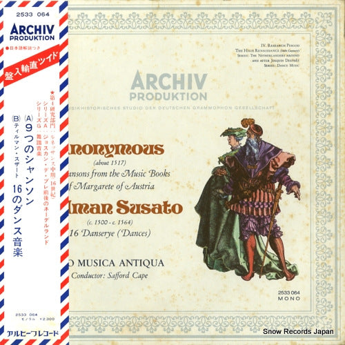 CAPE, SAFFORD 9 chansons from the music books of margarete of austria 2533064