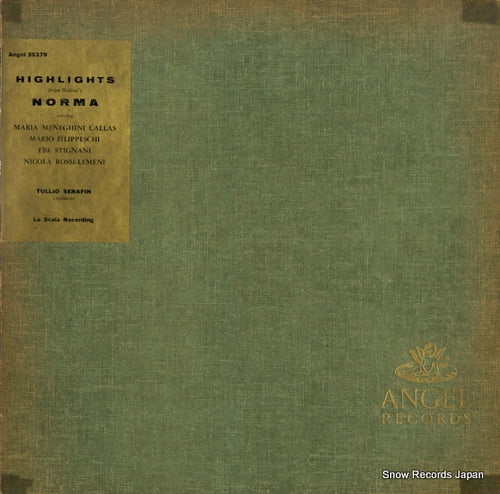 SERAFIN, TULLIO highlights from bellini's norma ANGEL35379