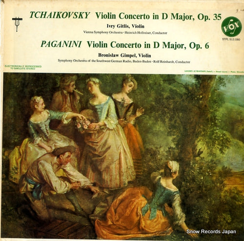 GITLIS, IVRY / BRONISLAW GIMPEL tchaikovsky; violin concerto in d major op.35 STPL513.080