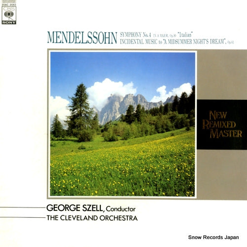 SZELL, GEORGE mendelssohn; symphony no.4 "italian" 20AC2043