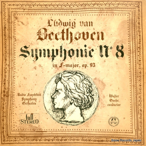 GOEHR, WALTER beethoven; symphony no.8 in f major op.93 SM-197