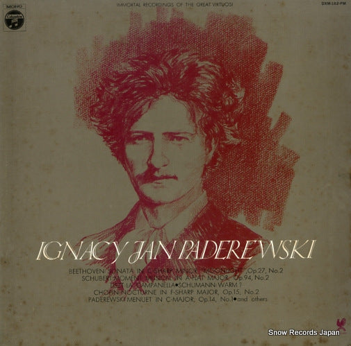 PADEREWSKI, IGNACE JAN beethoven; sonata in c-sharp minor "moonlight" op.27 no.2 DXM-182-PM