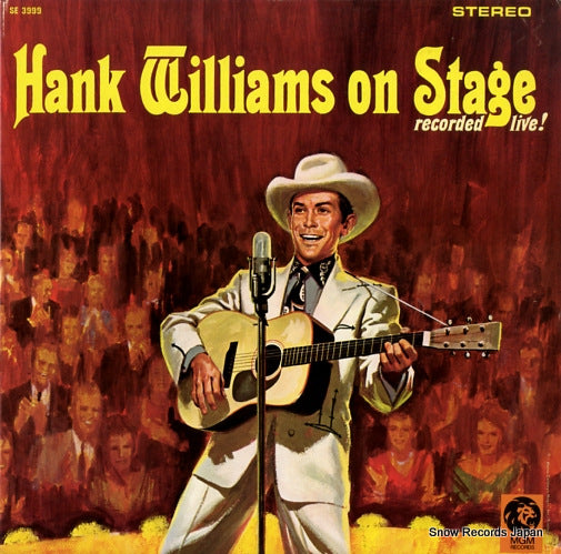 WILLIAMS, HANK on stage recording live! SE3999