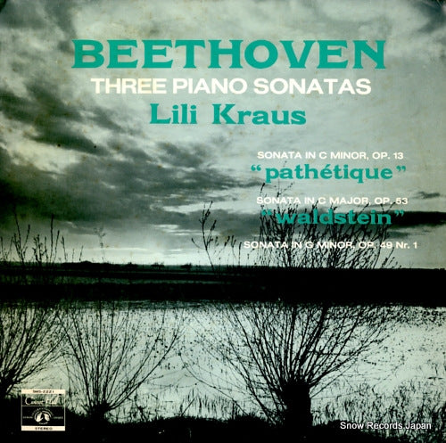 KRAUS, LILI beethoven; three piano sonatas SMS-2221