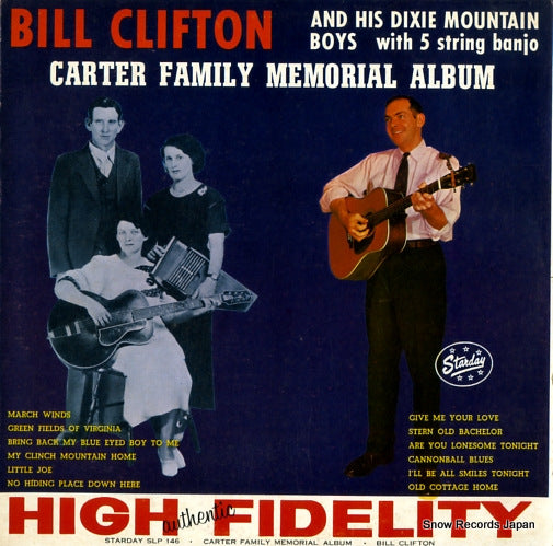 CLIFTON, BILL carter family memorial album SLP146