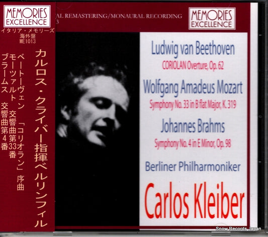 KLEIBER, CARLOS beethoven / mozart / brahms ME1013