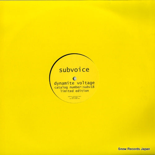 SUBVOICE dynamite voltage SUBV18